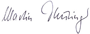 Unterschrift Bürgermeister Thüringer